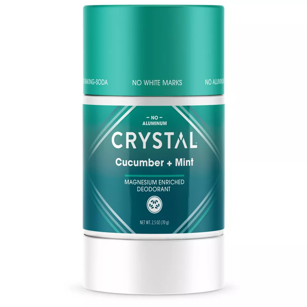 Crystal Essence Mineral Cucumber + Mint Magnesium-Enriched Deodorant - 2.5 oz